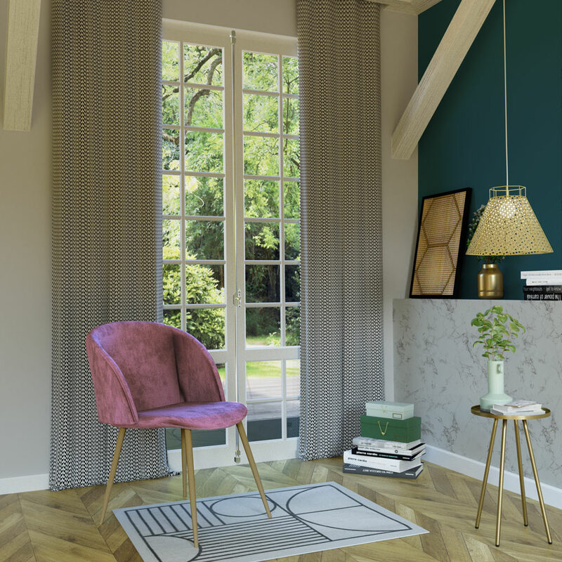Fauteuil EUGENIE coloris rose