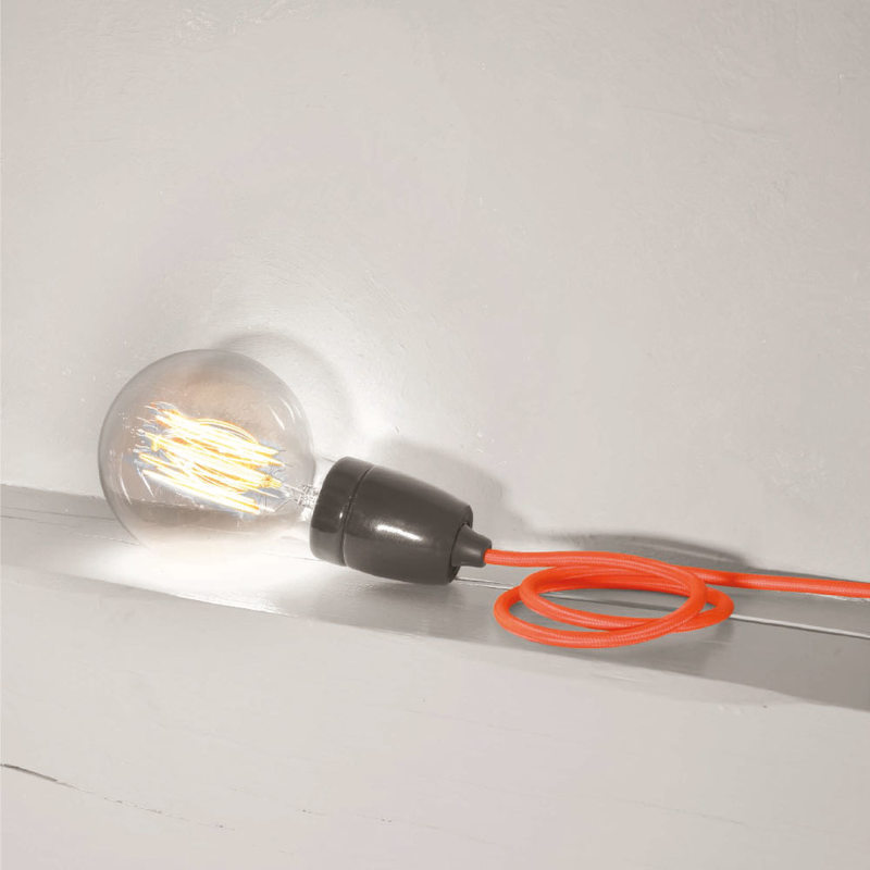 Kit suspension plafond PLUG AND SWITCH coloris orange 1 x 1 cm