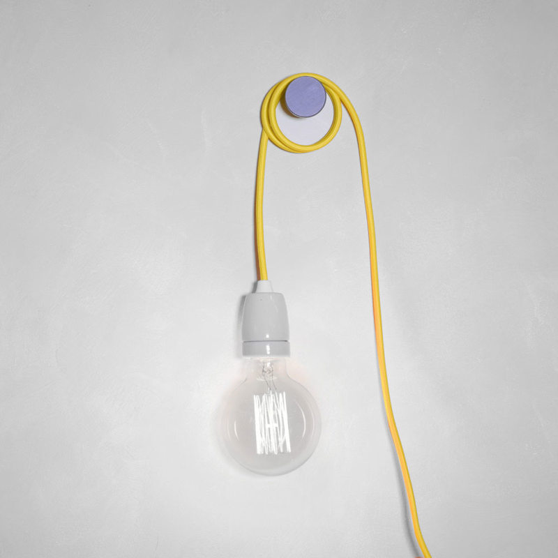 Kit suspension plafond PLUG AND SWITCH coloris jaune 1 x 300 cm