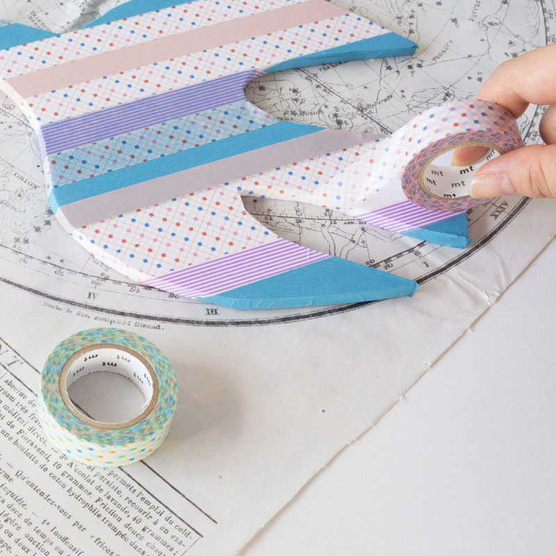 Masking tape POINTILLA coloris multicolore