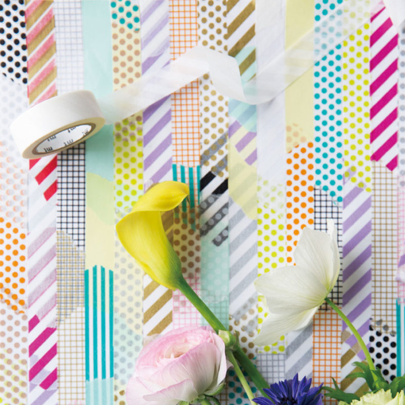 Masking tape POIS coloris blanc