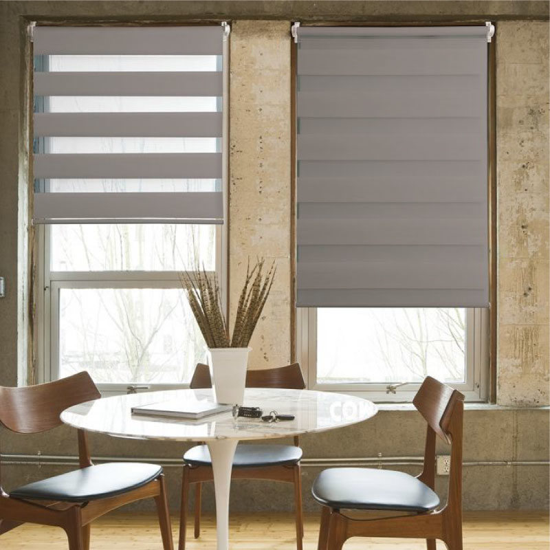 Store jour/nuit EASY ROLL JALOUSY coloris taupe 42 x 190 cm