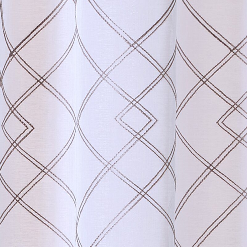 Voilage CORNER coloris blanc 140 x 240 cm