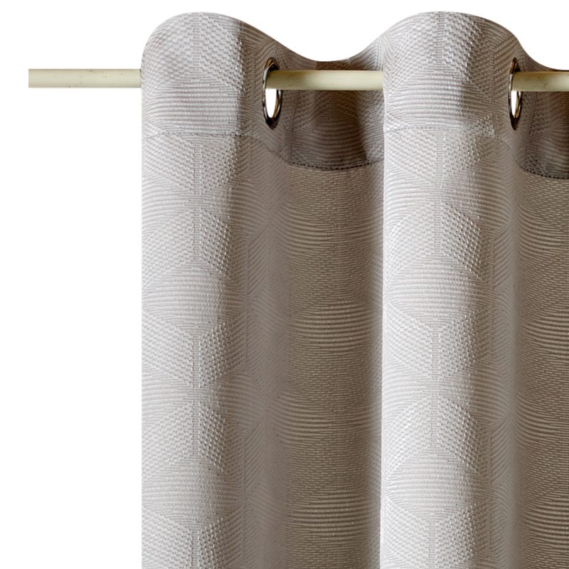 Rideau YUKATA coloris gris 140 x 260 cm