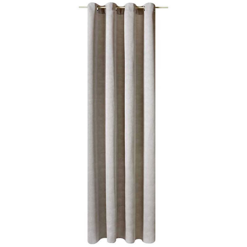 Rideau YUKATA coloris gris 140 x 260 cm