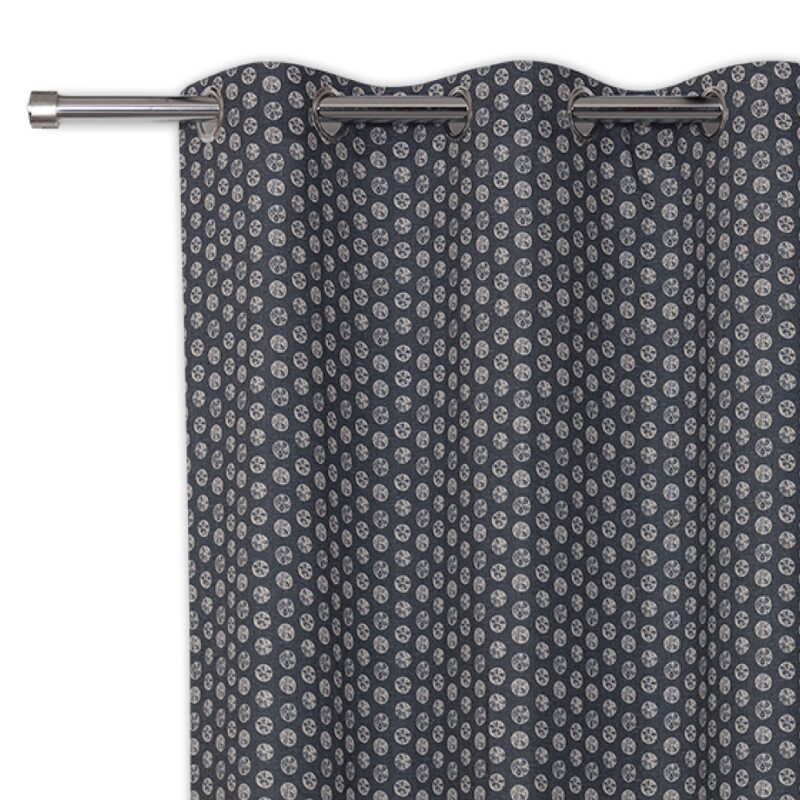 Rideau JIRO coloris bleu nuit 140 x 240 cm