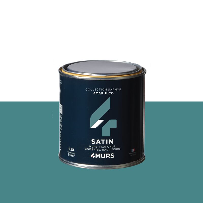 Peinture Finition SAPHYR Alkyde acapulco Satiné 0,5 L