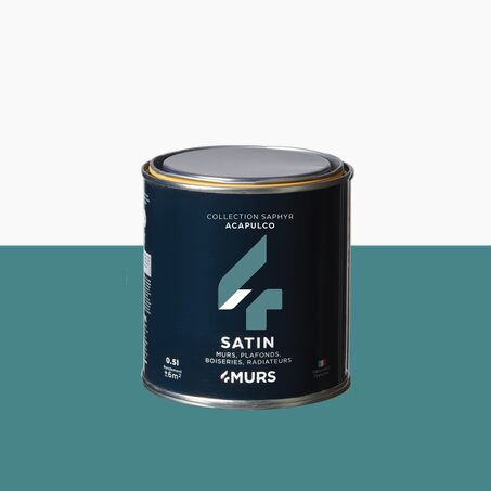 Peinture Finition SAPHYR Alkyde acapulco Satiné 0,5 L