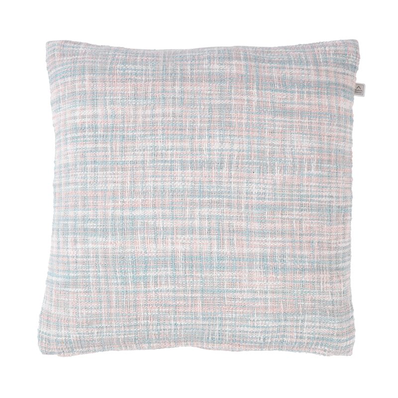 Coussin FUGO coloris rose pastel 45 x 45 cm