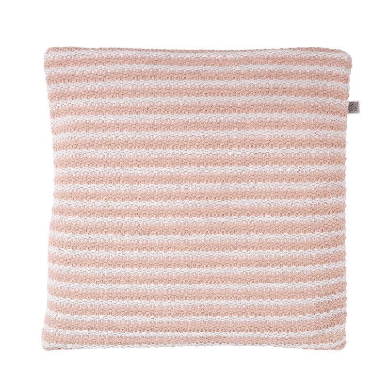 Coussin BERTAL coloris rose pastel 45 x 45 cm