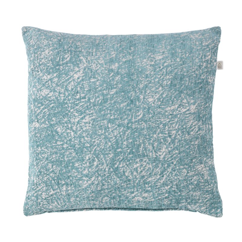 Coussin FIEKA coloris jade clair 45 x 45 cm