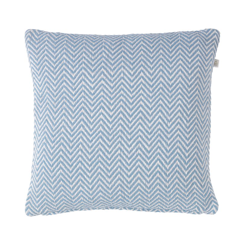 Coussin FLANG coloris bleu 45 x 45 cm