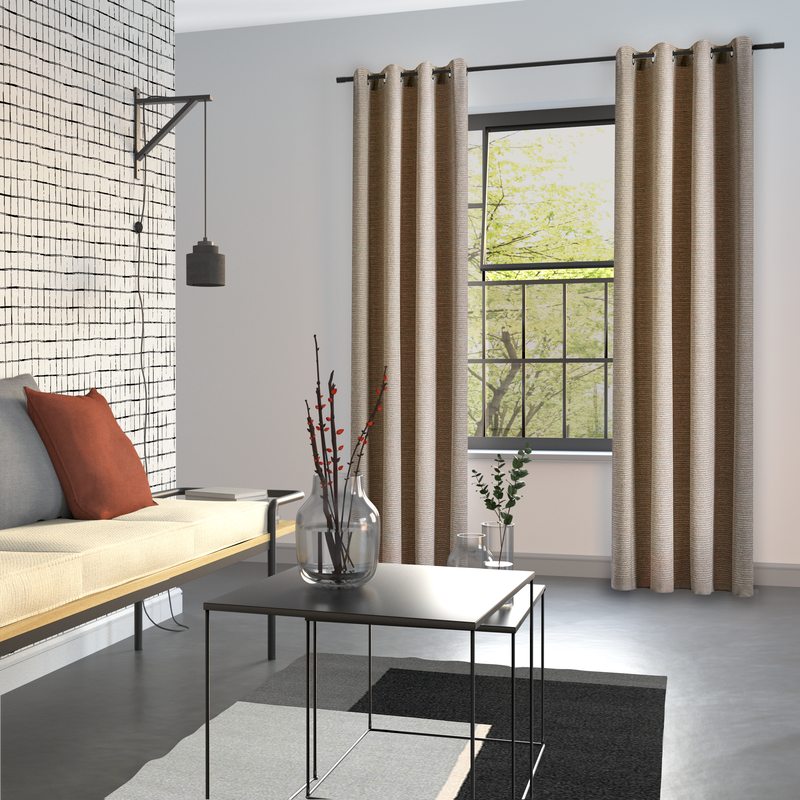 Rideau UNO coloris lin 135 x 260 cm
