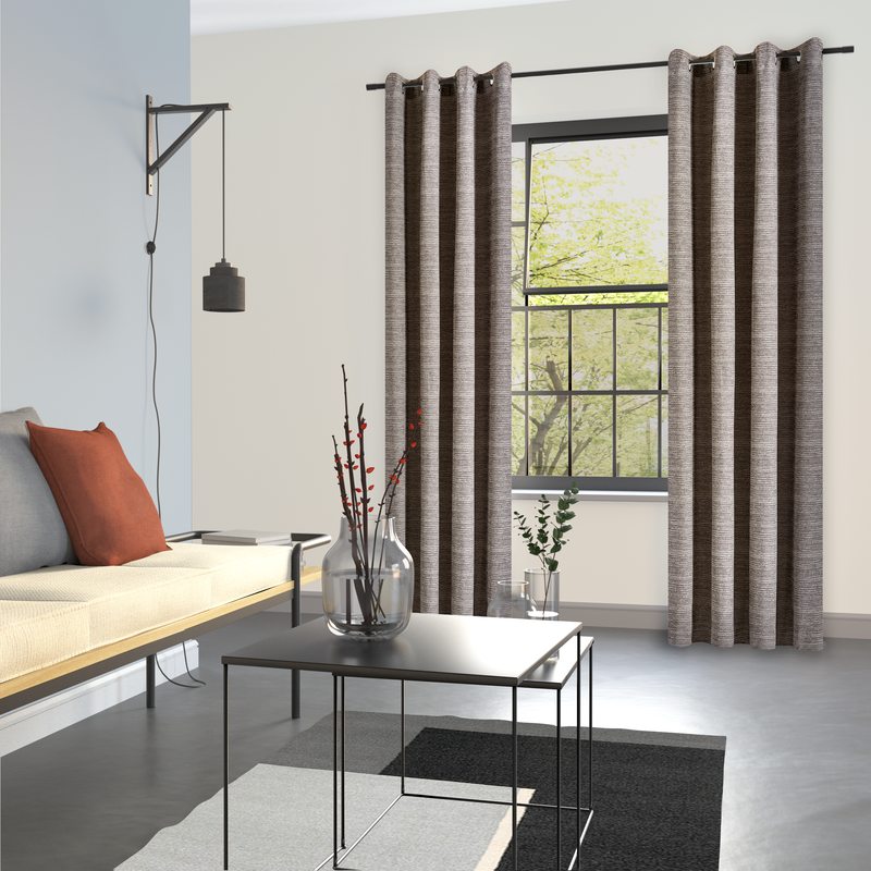 Rideau UNO coloris taupe 135 x 260 cm