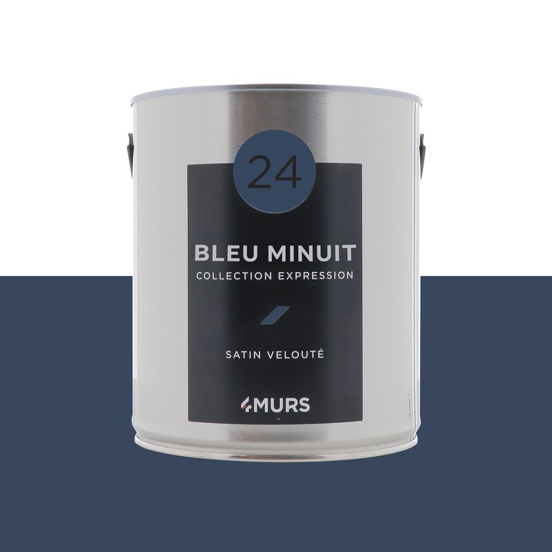 Peinture Multi-supports EXPRESSION Acrylique bleu minuit Satiné 2,5 L