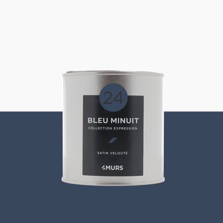 Peinture Finition EXPRESSION bleu minuit Satiné 0,5 L