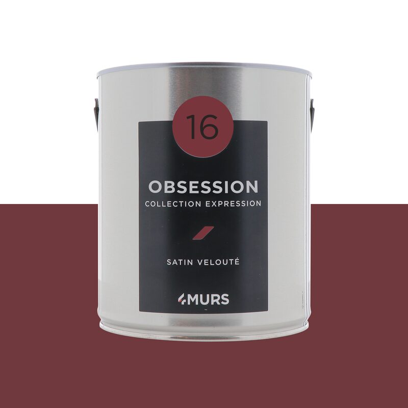 Peinture Multi-supports EXPRESSION Acrylique rouge obsession Satiné 2,5 L