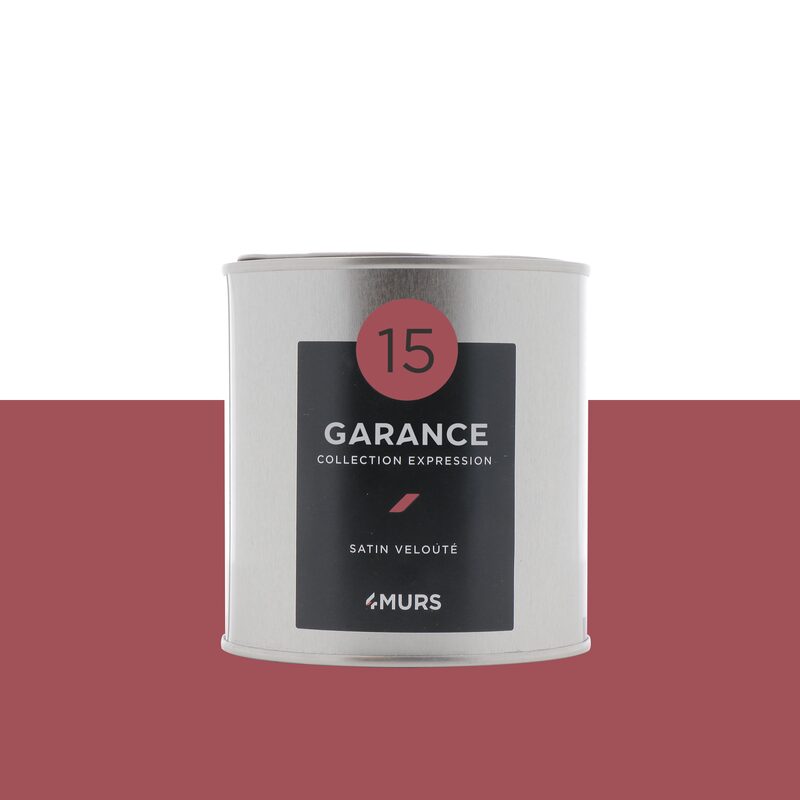 Peinture Finition EXPRESSION Acrylique garance Satiné 0,5 L