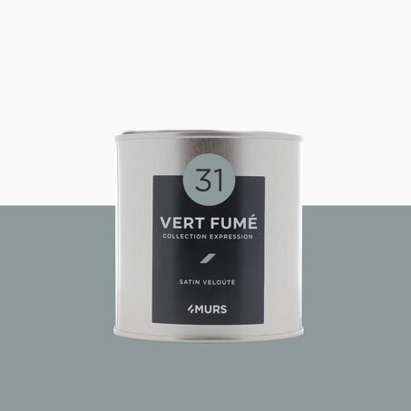 Expression Peinture Finition Peinture vert fumé Satiné 0,5 L