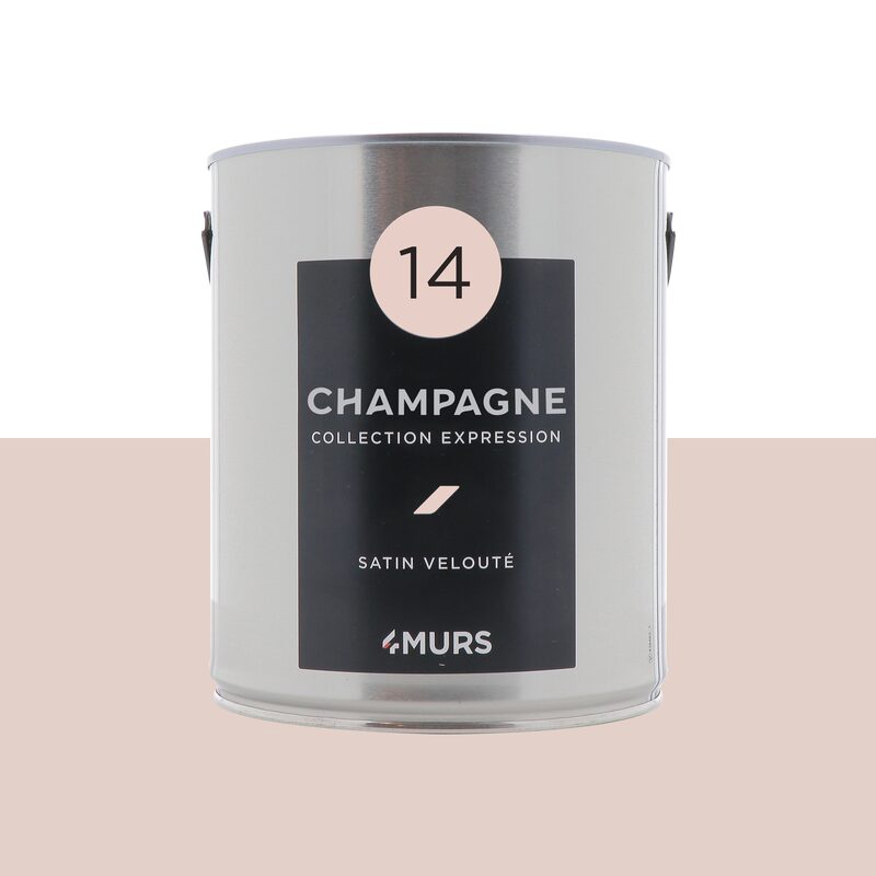 Peinture Multi-supports EXPRESSION Acrylique pink champagne Satiné 2,5 L