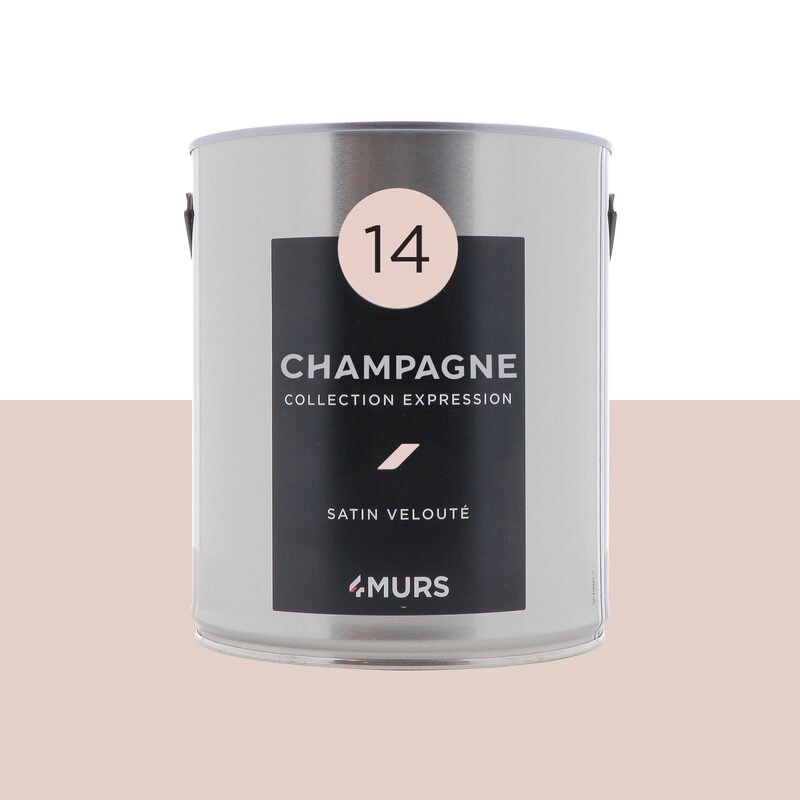 Peinture Multi-supports EXPRESSION Acrylique pink champagne Satiné 2,5 L