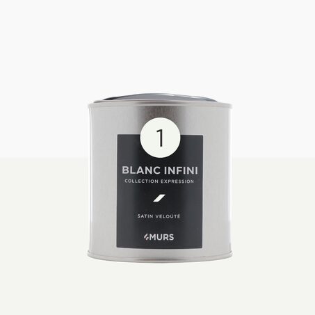 Peinture Finition EXPRESSION blanc infini Satiné 0,5 L