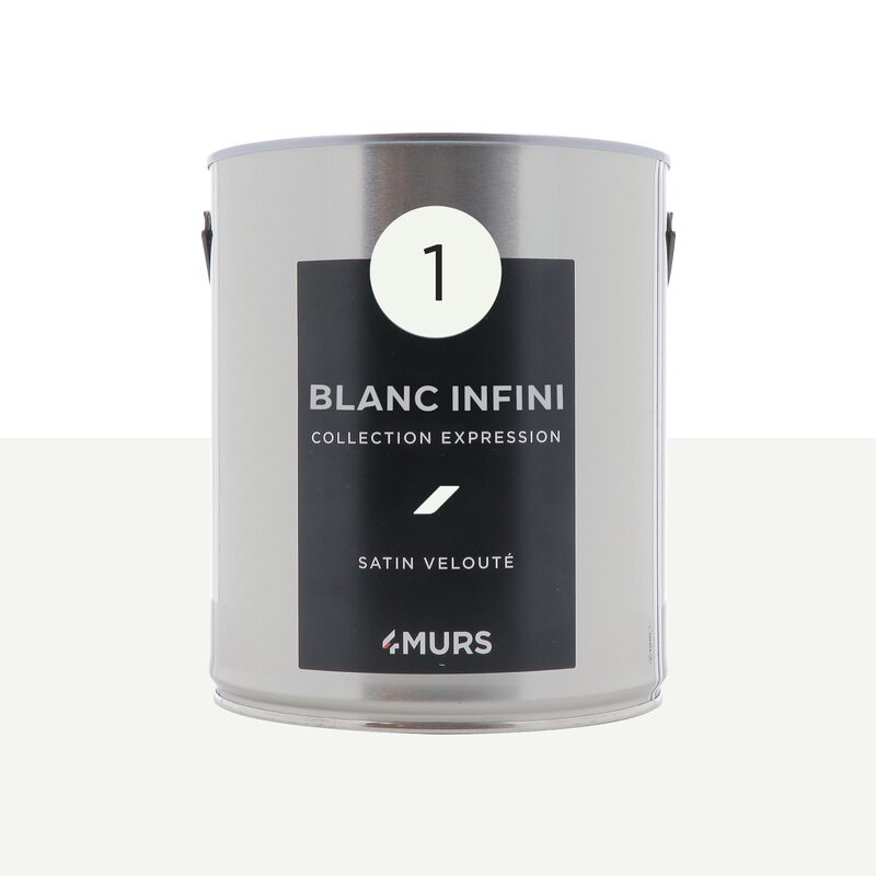 Peinture Multi-supports EXPRESSION Acrylique blanc infini Satiné 2,5 L