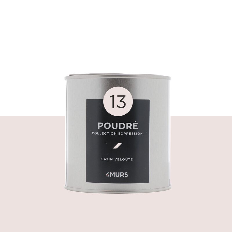 Peinture Finition EXPRESSION Acrylique blanc poudré Satiné 0,5 L