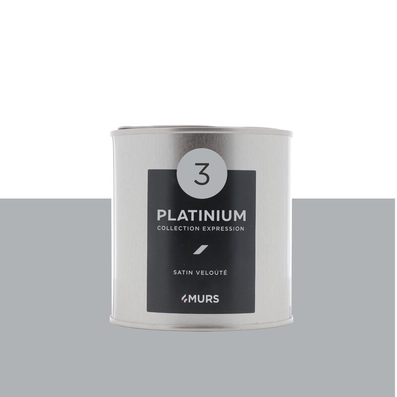 Peinture Finition EXPRESSION Acrylique platinium Satiné 0,5 L