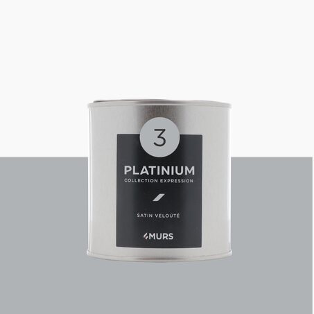 Expression Peinture Finition Peinture platinium Satiné 0,5 L