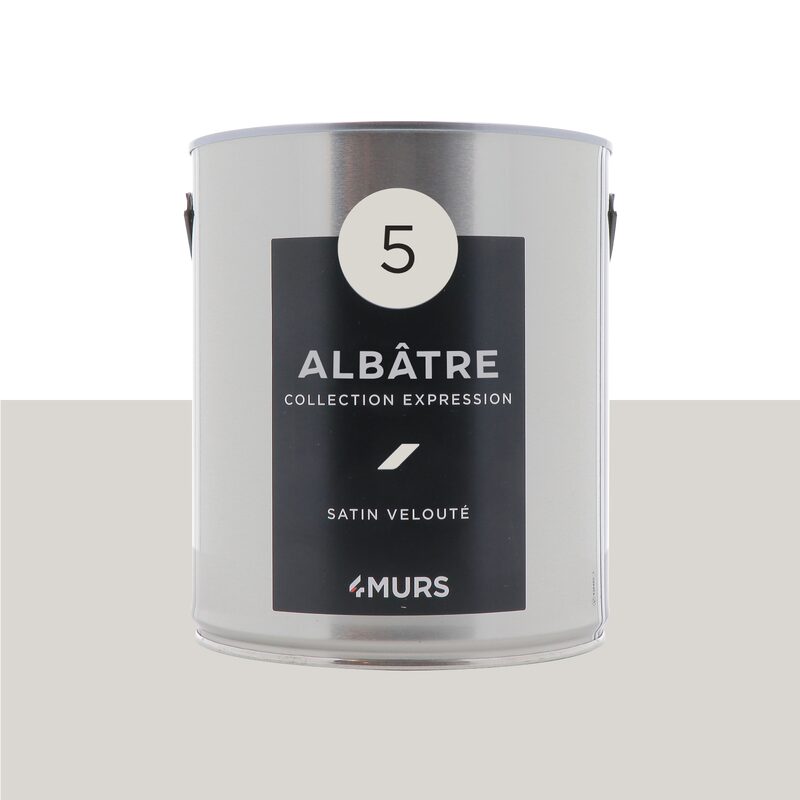 Peinture Multi-supports EXPRESSION Acrylique blanc albâtre Satiné 2,5 L