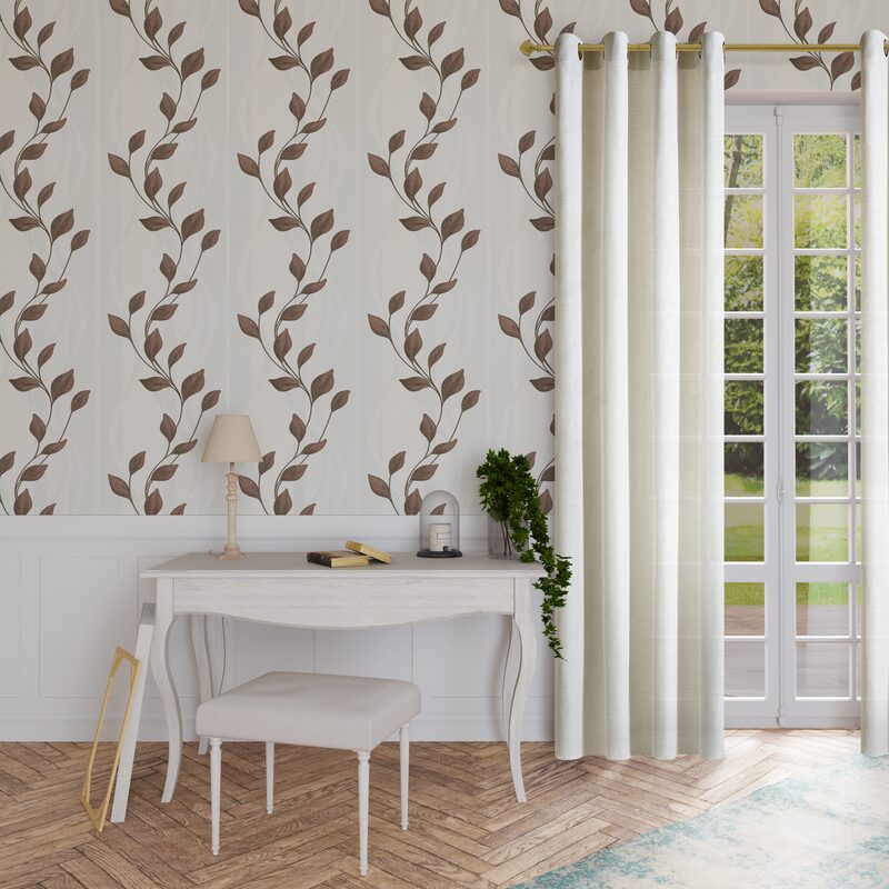 Rideau ELEGANT coloris vanille 145 x 240 cm