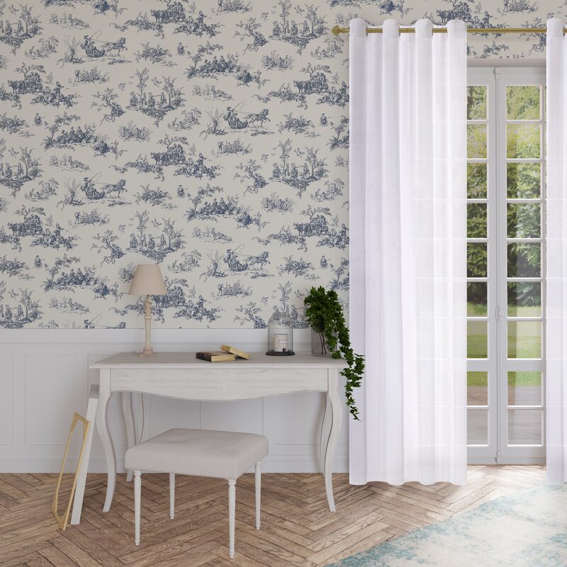 Voilage SIMPLICITY coloris blanc 140 x 260 cm