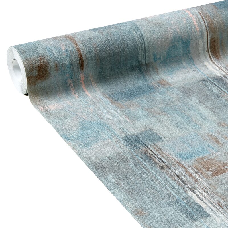 Papier peint intissé BEAUX-ARTS coloris bleu givré