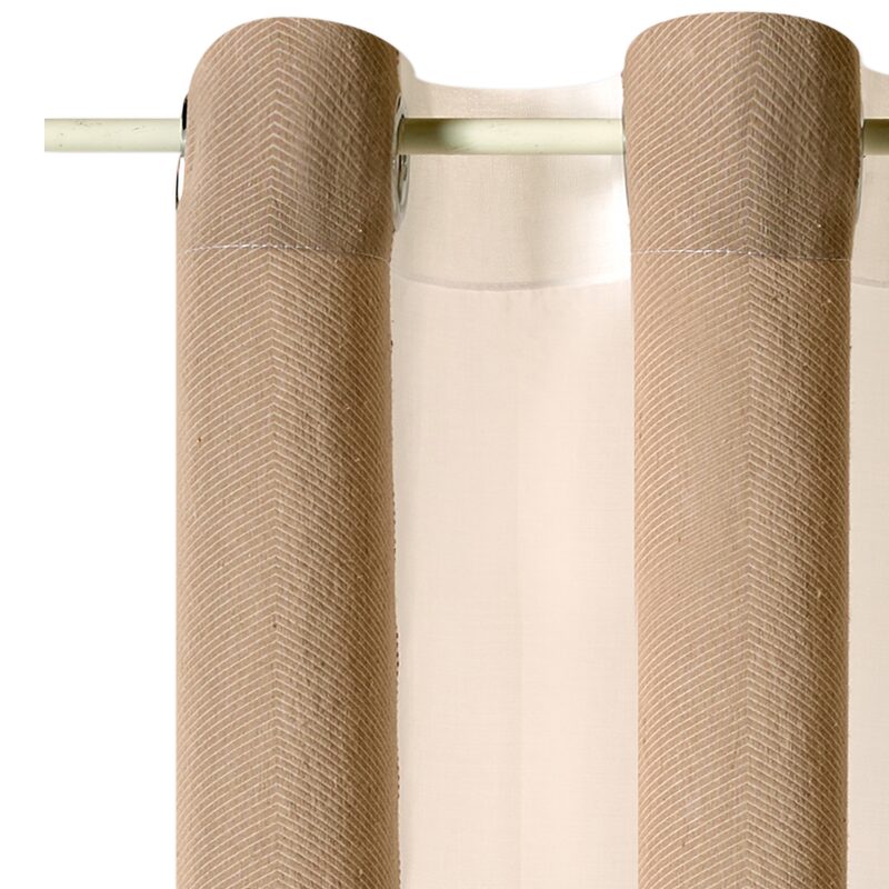 Voilage EPOQUE coloris beige 140 x 260 cm