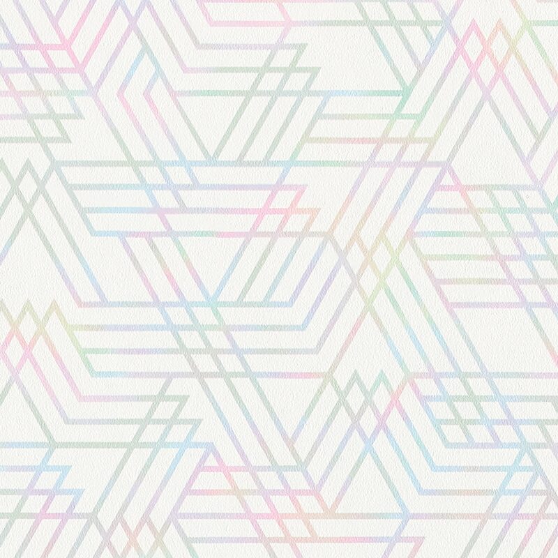Papier peint intissé HOLOGRAM coloris blanc