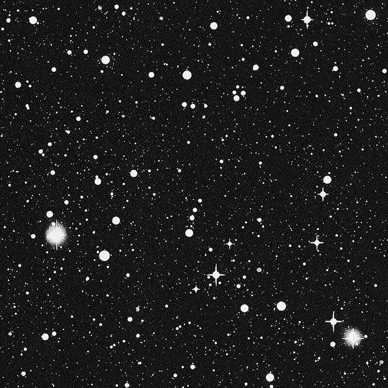 Papier peint intissé GALAXIE coloris noir