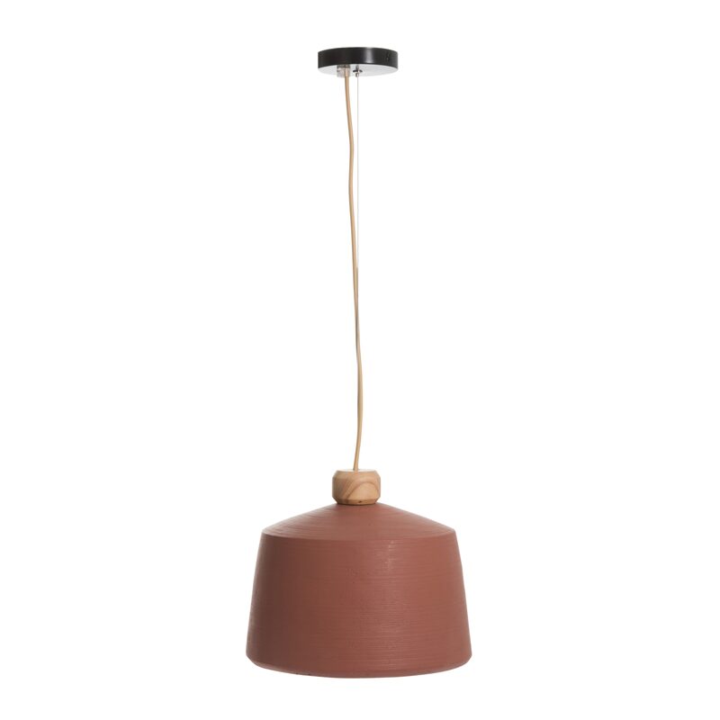 Suspension OKHRA coloris terre cuite 27 x 27 cm