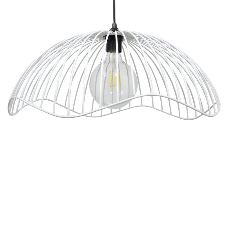 Suspension SALARO coloris blanc 21 x 51 cm