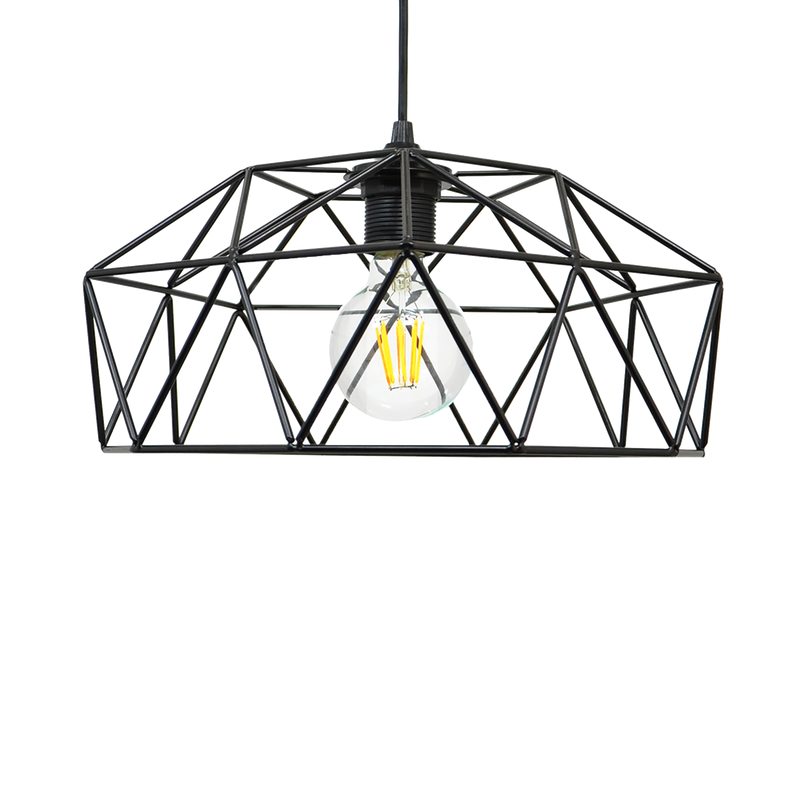 Suspension BLAST coloris noir 15 x 32 cm