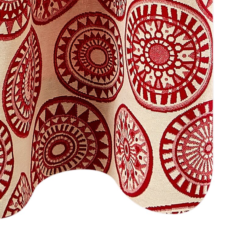 Tissu PARME coloris rouge