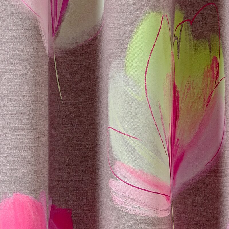 Tissu TULIP coloris prune