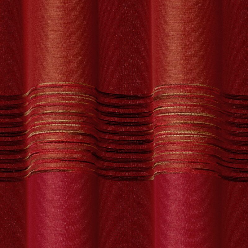 Tissu LINEA coloris brique