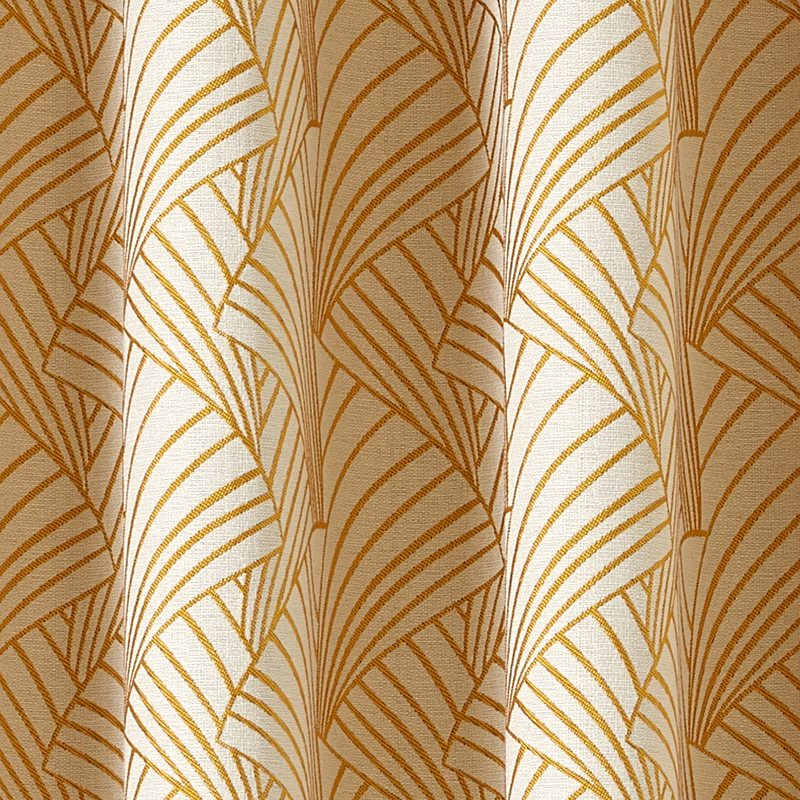 Tissu ARTDECO coloris jaune moutarde