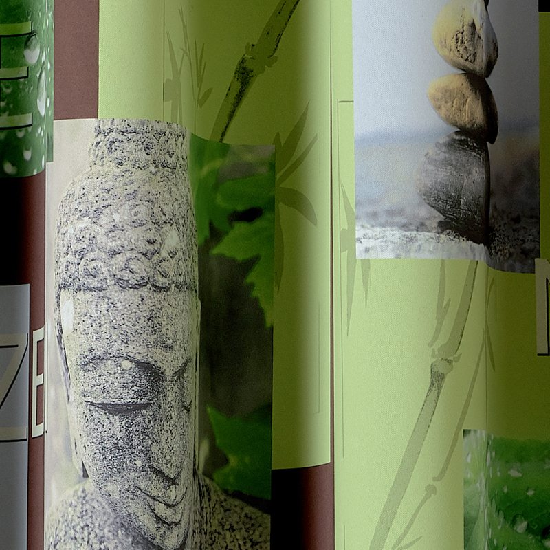 Tissu BOUDHA coloris vert