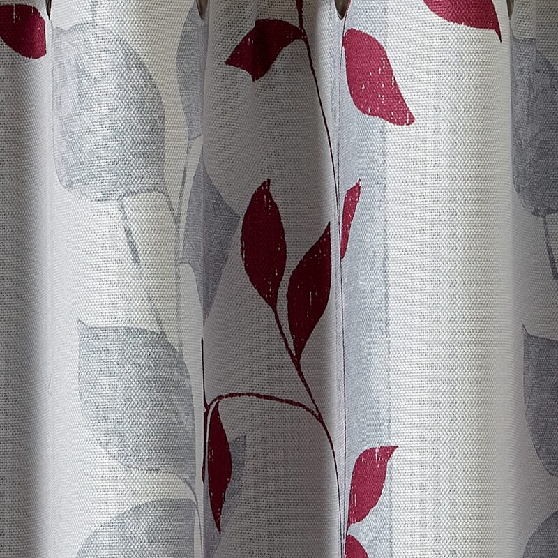 Tissu FOLIAGE coloris gris souris