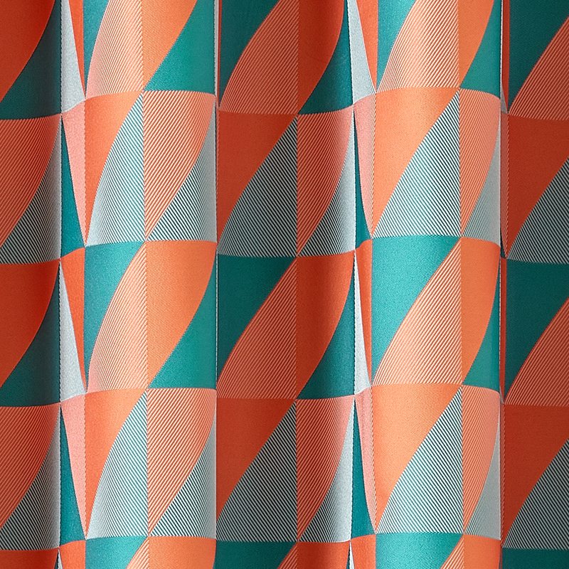 Tissu TANGRAM coloris orange