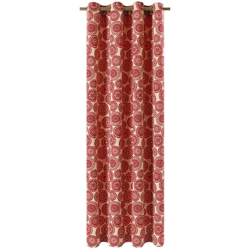 Tissu PARME coloris rouge
