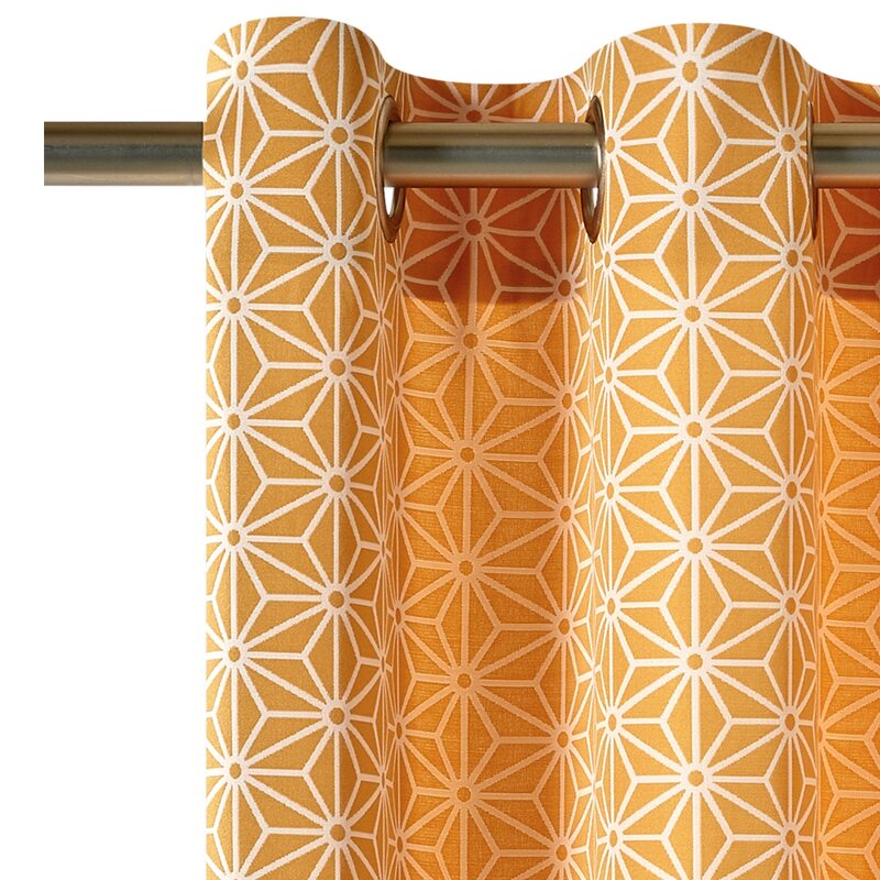 Tissu CRISTAL coloris jaune moutarde