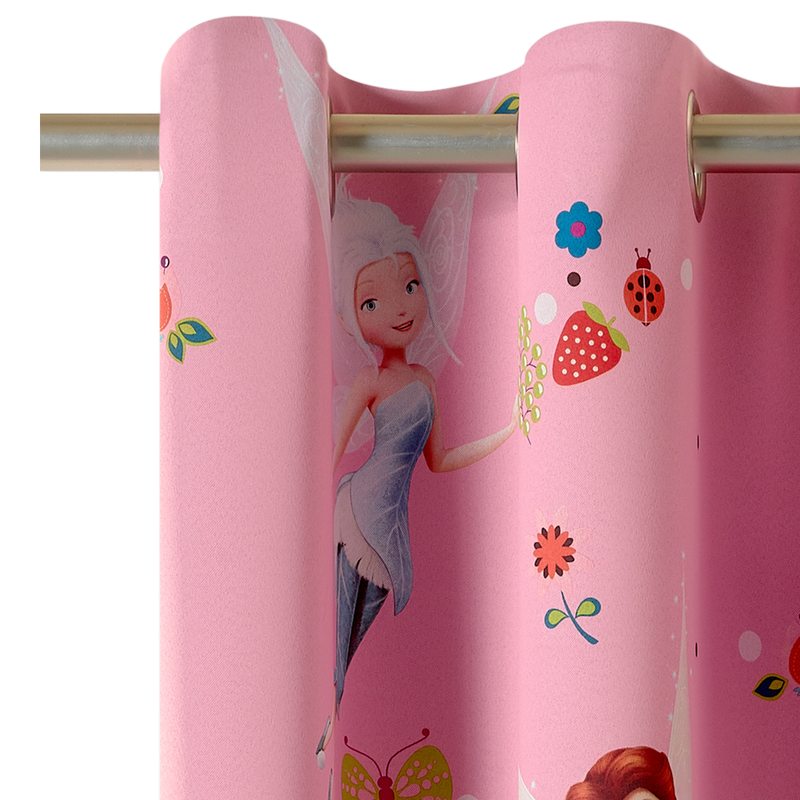 Tissu FEE CLOCHETTE coloris rose
